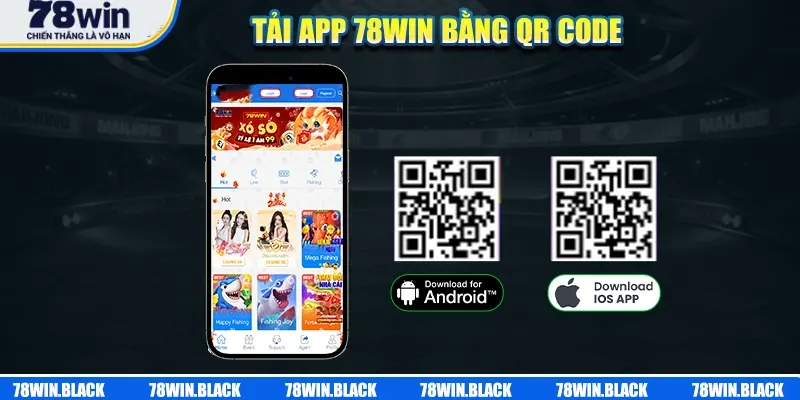 Cách tải app 78Win bằng QR code